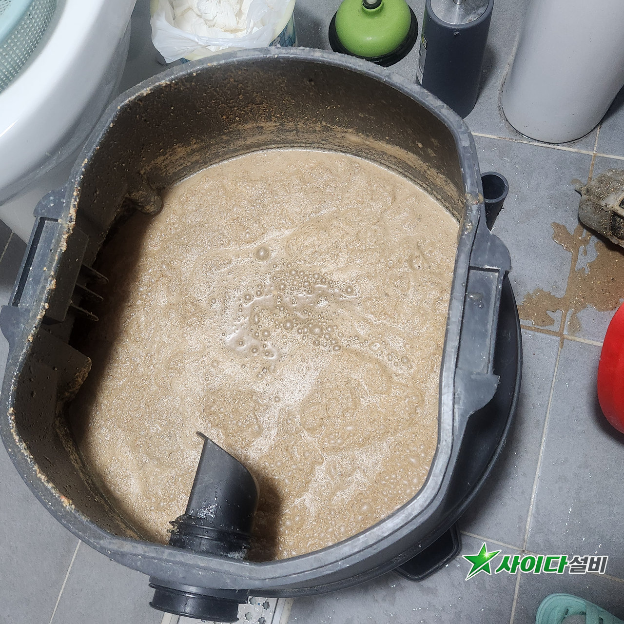 문배동 싱크대막힘 실제 작업 사진 2 | 사이다설비